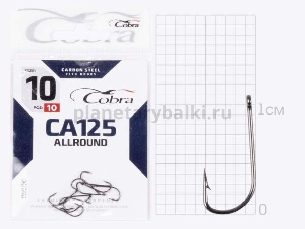 Крючки Cobra Allround STRUGER CA125 №10, 10шт.