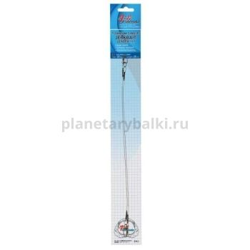 Поводок Ushiwaka Titanium Single Jerk №1 1х1, 25см, 30кг, 2шт.