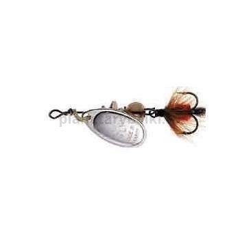 Блесна вращающаяся Mepps AGLIA MOUCHE №00, 1,5гр., цвет SILVER/Red fly