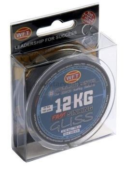 Шнур плетёный WFT KG GLISS SINKING Black 150м, 0,18мм, 12кг
