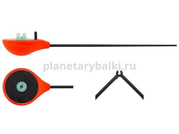 Удочка-балалайка зимняя Salmo HANDY ICE ROD красная 24см, 45мм