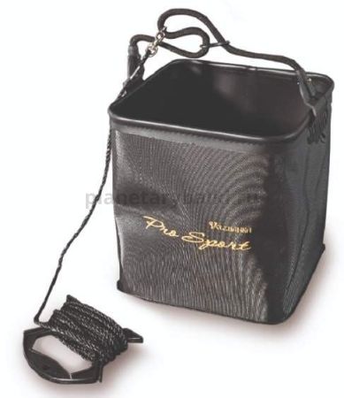 Ведро для воды Волжанка EVA квадратное с веревкой 21х21х21см