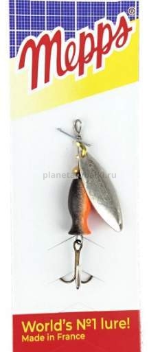 Блесна вращающаяся MEPPS Aglia Long Heavy №1, 8гр., цвет AG/NR oge