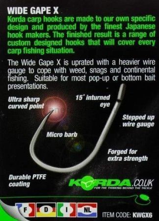 Крючки Korda Wide Gape-X с бородкой №6, 10шт. для рыбалки, Крючки Korda Wide Gape-X с бородкой №6, 10шт. отзывы, Крючки Korda Wide Gape-X с бородкой №6, 10шт. купить, Крючки Korda Wide Gape-X с бородкой №6, 10шт. купить в интернет магазине, Крючки Korda Wide Gape-X с бородкой №6, 10шт. выбрать, Крючки Korda Wide Gape-X с бородкой №6, 10шт. обзор, Крючки Korda Wide Gape-X с бородкой №6, 10шт. купить в розничном магазине