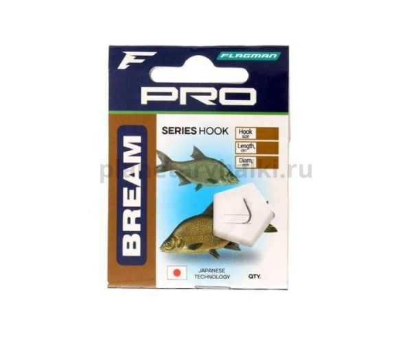 Поводки готовые Flagman Pro Bream Hooks №14, 0,14мм, 90см, 7шт.