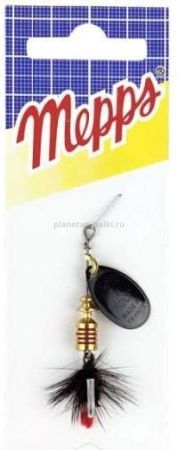 Блесна вращающаяся MEPPS Aglia Mouche Noire №1, 3,6гр., цвет NR
