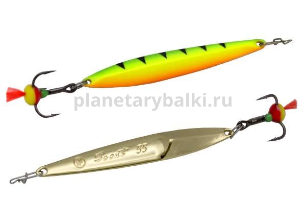 Блесна вертикальная ECOPRO Scout 75мм, 11гр., цвет FTG