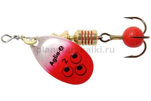 Блесна вращающаяся Mepps AGLIA-E №2, 4,5гр., цвет SHO SR S/Red