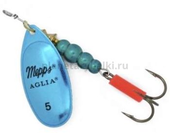 Блесна вращающаяся MEPPS Aglia Platium №5, 13гр., цвет AG/blue