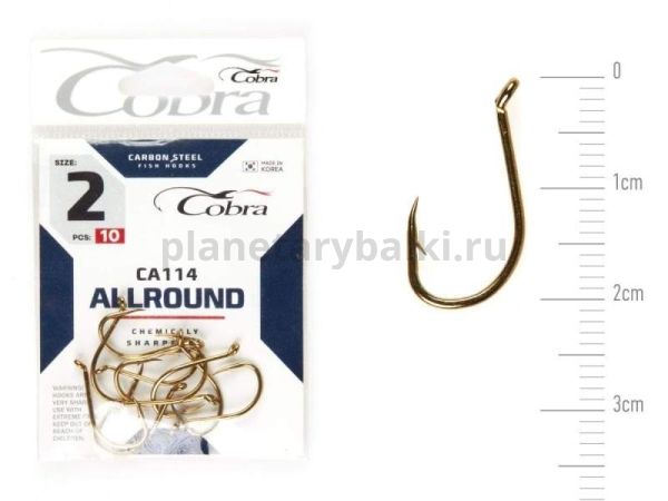Крючки Cobra Allround BEAK CA114 №2, 10шт.