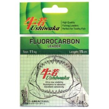 Поводок Ushiwaka Fluorocarbon 25см, 14кг, 2шт.