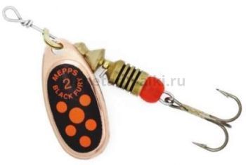 Блесна вращающаяся MEPPS Black Fury Orange №2, 4,5гр., цвет CU