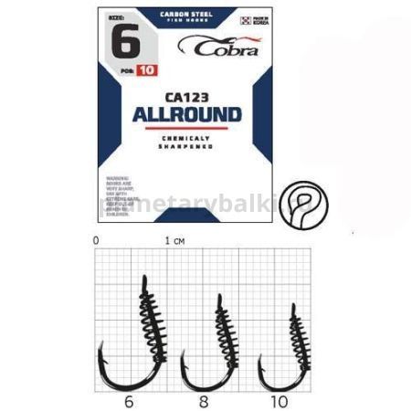 Крючки Cobra Allround PASTEHOLDER CA123 №6, 10шт.
