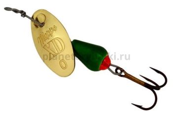 Блесна вращающаяся Mepps XD PLATINUM №0, 2,5гр., цвет Gold/Green