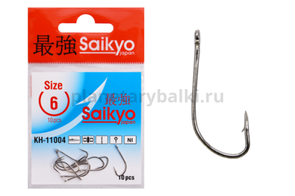 Крючки Saikyo Crystal Ni KH-11004 №6, 10шт.