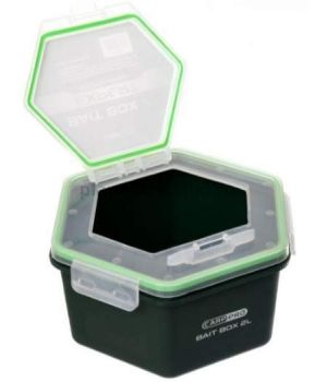 Контейнер для прикормки CARP PRO с крышкой без отверстий 2л