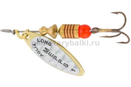 Блесна вращающаяся Mepps AGLIA LONG RAINBO 1, 4,5гр., цвет Gold
