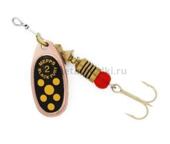 Блесна вращающаяся MEPPS Black Fury Jaune №2, 4,5гр., цвет CU