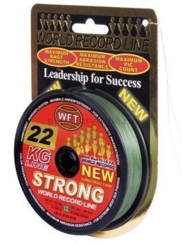 Шнур плетёный WFT KG STRONG Green 150м, 0,18мм, 22кг