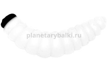 Приманка силиконовая LureMax WOOD WORM 1'' 2,5см, Glow White 016, 10шт.