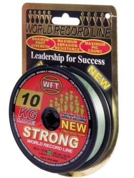 Шнур плетёный WFT KG STRONG Green 150м, 0,08мм, 10кг