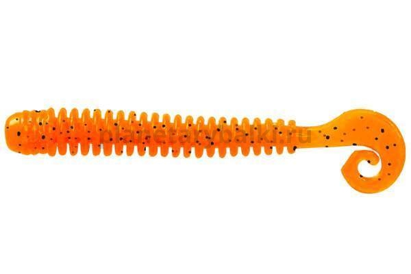 Приманка силиконовая LureMax CHEEKY WORM 2,5'' 6см, Fire Carrot 008, 10шт.