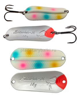Блесна колеблющаяся LureMax Shtorlek-M, 58мм, 12гр., цвет 128