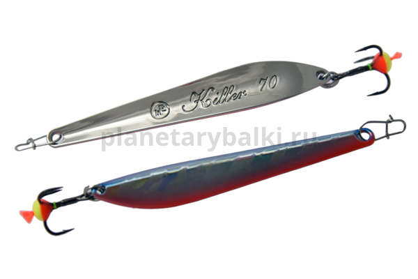Блесна вертикальная ECOPRO Killer 90мм, 15гр., цвет BRS