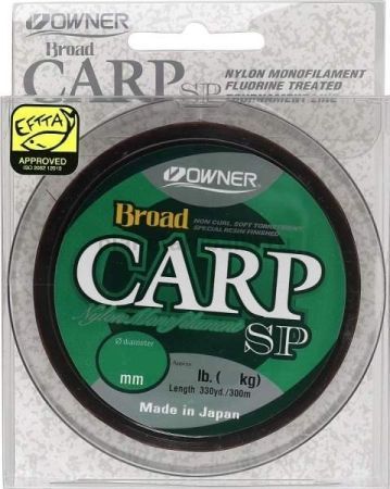 Монофильная леска OWNER Broad Carp SP brown 300м, 0,40мм, 11кг
