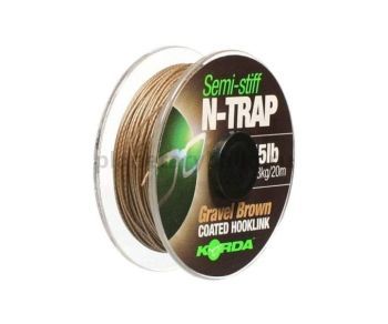 Поводковый материал KORDA N-Trap Semi-stiff Gravel 20м, 6,8кг, 15lb