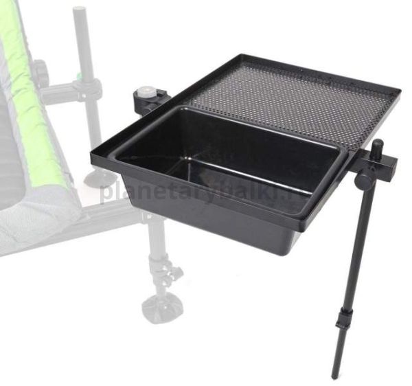 Стол рыболовный с контейнером FEEDER CONCEPT TRAY TABLE WITH CONTAINER 50x36см с креплением на кресло (36/25)