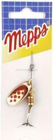 Блесна вращающаяся MEPPS Comet №4, 8гр., цвет CU/red