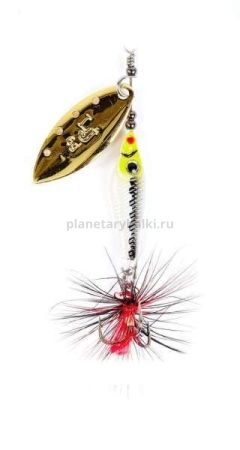 Блесна вращающаяся Lucky John TRIAN BLADE LONG 6гр., цвет 004