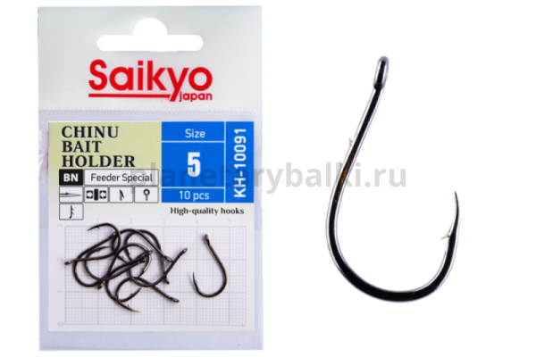 Крючки Saikyo CHINU BAIT HOLDER BN KH-10091 №5, 10шт.