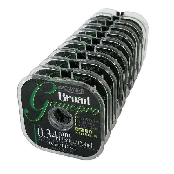 Леска OWNER Broad Game Pro blue 100м, 0,3мм, 5,96кг