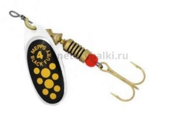 Блесна вращающаяся MEPPS Black Fury Jaune №4, 8гр., цвет AG