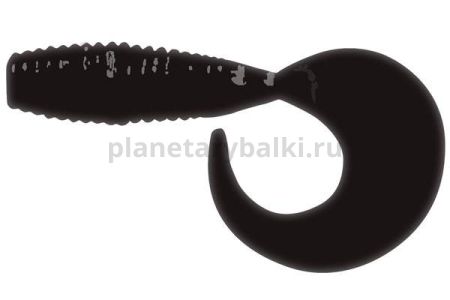 Твистер LureMax TEASER 1,5'' 4см, Black 006, 10шт.
