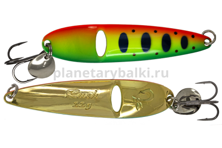 Блесна колеблющаяся LureMax Rush 80мм, 22гр., цвет 07, Silver eye