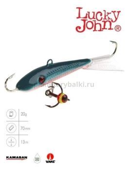 Балансир Lucky John FIN 5 с тройником 70мм, 20гр., 54 блистер