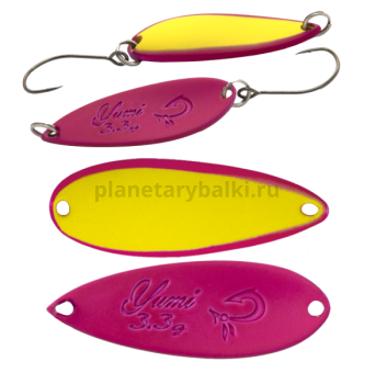Блесна колеблющаяся LureMax Yumi 34мм, 3,3гр., цвет 002