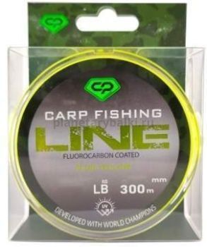Леска CARP PRO Fluorocarbon Coated Fluo Yellow 300м, 0,331мм, 7,5кг