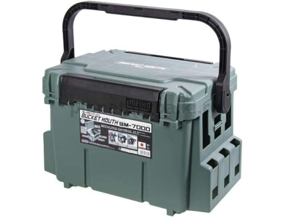 Ящик рыболовный Meiho BUCKET MOUTH BM-7000 Green 475x335x320
