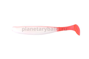 Виброхвост LureMax SLIM SHAD 4'' 10см, White RT 05-053, 5шт.