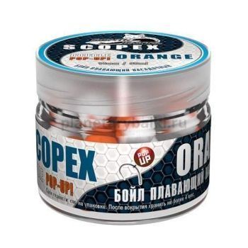 Бойлы насадочные плавающие двух цв. Sonik Baits 14мм SKOPEX-ORANGE Fluo Pop-ups 90мл