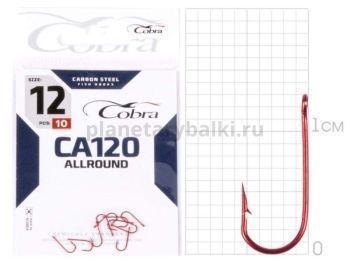 Крючки Cobra Allround MIRAGE CA120 №12, 10шт.