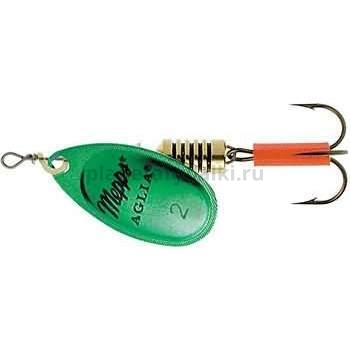 Блесна вращающаяся Mepps AGLIA PLATINUM №2, 4,5гр., цвет Green/SILVER