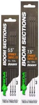 Отвод с быстросъемным вертлюгом KORDA Booms Spinner Swivel XX 19см