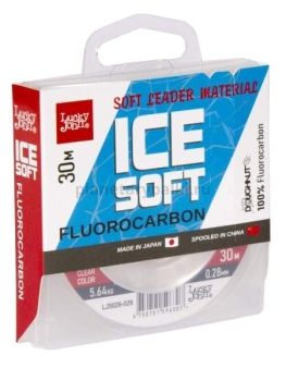 Леска монофильная Lucky John ICE SOFT FLUOROCARBON 30м, 0,28мм, 5,64кг