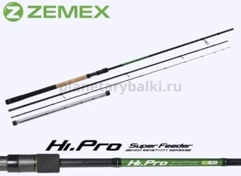 Удилище фидерное ZEMEX HI-PRO Super Feeder 13 ft 3,9м, тест 110гр.