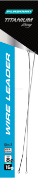 Поводок скрутка F-FISHING Wire Leader Titan 8кг, 16см, 0,30мм, 2шт.